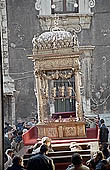 Catania, Sant Agata, the fercolo detail 